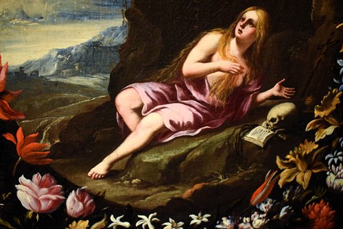 Maria Maddalena in una Ghirlanda di fiori